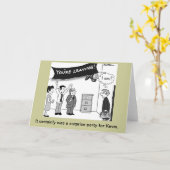 Humorvoller und ursprünglicher Cartoon durch Mike Karte (Gelbe Blume)