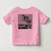 humorvolles Bild einer Gruppe von Tieren. Kleinkind T-shirt (Rückseite)