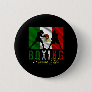 Humorvolles Boxen Mexikanisches Sparring Kickboxen Button