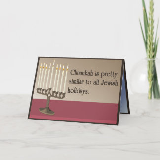 Humorvolles Chanukah Feiertagskarte