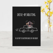 Humorvolles Denken von dir, Drive-by-Shouting-Kart Karte (Gelbe Blume)