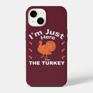 Humorvolles Erntedankfest-Zitat: Bin nur wegen des iPhone 14 Hülle