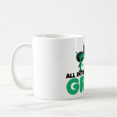 Humorvolles Grün Kaffeetasse (Links)