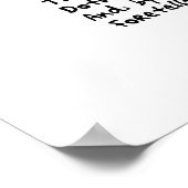 Humorvolles Gut-Read-Freak-Poster 12-10-22 Poster (Ecke)