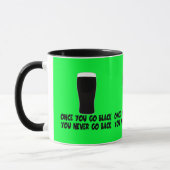 Humorvolles irisches Bier Tasse (Links)