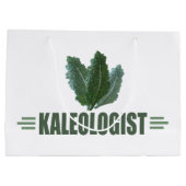 Humorvolles Kaleologist Große Geschenktüte (Rückseite)