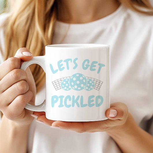 Humorvolles Lasst uns eingelegt werden  Kaffeetasse