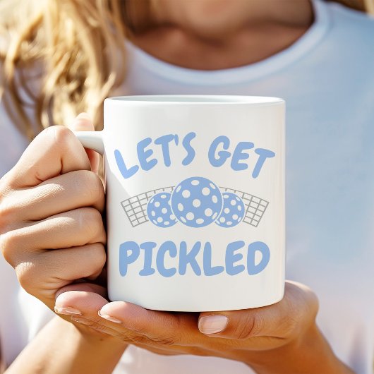Humorvolles Let's Get Pickled Kaffeetasse
