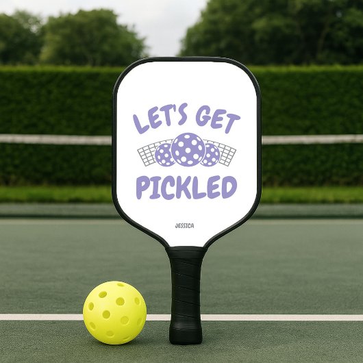 Humorvolles Let's Get Pickled Pickleball Schläger