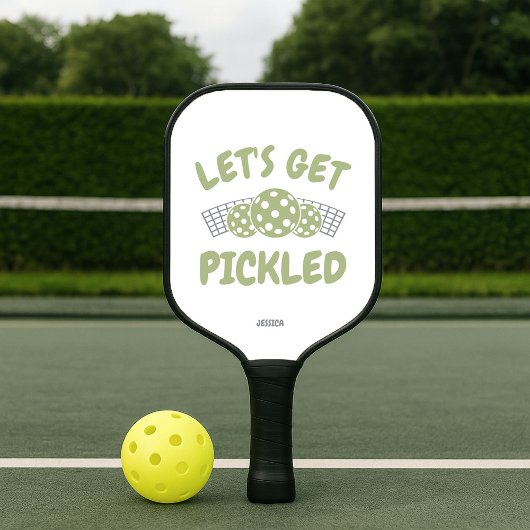 Humorvolles Let's Get Pickled Pickleball Schläger