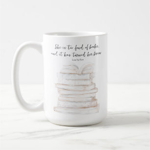 Humorvolles Little Women Buchliebhaber-Zitat Kaffeetasse