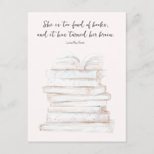 Humorvolles Little Women Buchliebhaber-Zitat  Postkarte