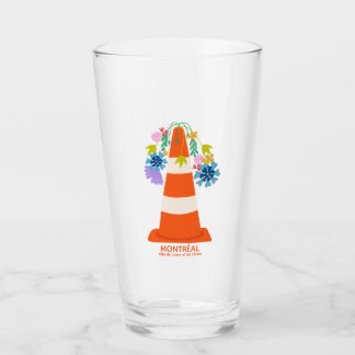 Humorvolles Montréal orange Kegel Stadtgeschenk Glas