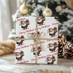 Humorvolles Spielzeug-Weihnachtsmann-Carton-Gesche Geschenkpapier