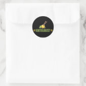 Humorvolles Stricken Runder Aufkleber (Tasche)