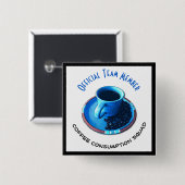 Humorvolles Teammitglied der Button (Vorne & Hinten)