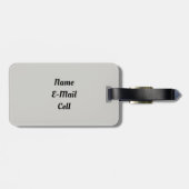 Humorvolles Turtle-Foto Erleben Sie die Augenreise Gepäckanhänger (Rückseite horizontal)