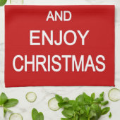 Humorvolles WeihnachtsGeschirrtuch Küchentuch (Gefaltet)