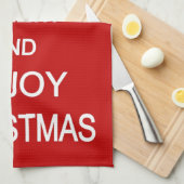 Humorvolles WeihnachtsGeschirrtuch Küchentuch (Viertel Falte)