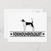 Humour AMERICAN FOXHOUND Postkarte (Vorne/Hinten)