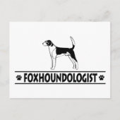 Humour AMERICAN FOXHOUND Postkarte (Vorderseite)
