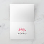 Humour April Fool Card Karte (Innenseite)