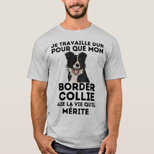 Humour Border Collie T-Shirt (Vorderseite)
