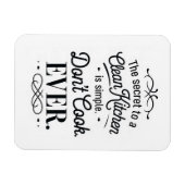 Humour Clean Kitchen Secret Magnet (Horizontal)