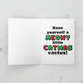 Humour Cowboy Cat Christmas Karte (Innenseite)