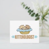 Humour Kitten Lover Postkarte (Stehend Vorderseite)