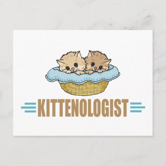 Humour Kitten Lover Postkarte (Vorderseite)