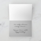 Humour Mr Toad Birthday Card Karte (Innenseite)