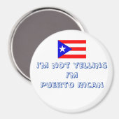 Humour Puerto Rican Magnet (Vorderseite/Rückseite)