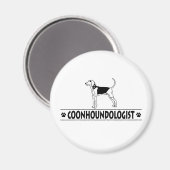 Humour Treeing Walker Coonhound Magnet (Vorderseite/Rückseite)