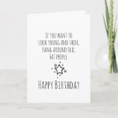 Humourous Birthday Karte (Vorderseite)