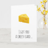 Humourous Geburtstag, Jahrestag, Kartenkäse Karte (Gelbe Blume)