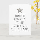 Humourous Geburtstagskarte Karte (Gelbe Blume)