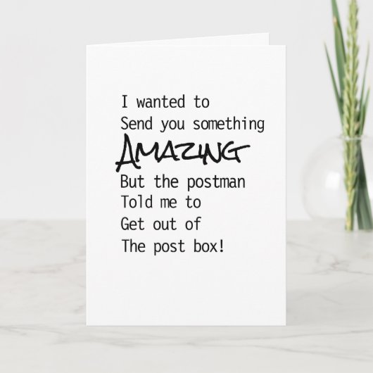 Humourous Geburtstagskarte Phantastisch Karte (Vorderseite)