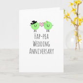 Humourous Jubiläumskarte Niedliche Erbsen Schlicht Karte (Gelbe Blume)