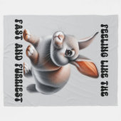 Humous Bunny Rabbit Fleecedecke (Vorderseite (Horizontal))