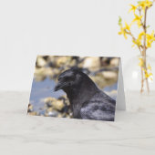 Humous Crow - Framework Art Card Karte (Gelbe Blume)