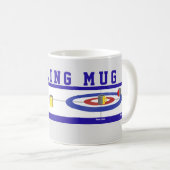 Humous Curling Tasse Blue Text (VorderseiteRechts)