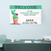Humous Custom Welcome Family Wiedersehen Cactus Banner (Messeveranstaltung)