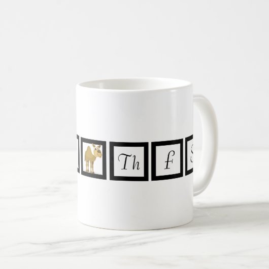 Hump Day Calendar Funny Coffee Tasse (VorderseiteRechts)