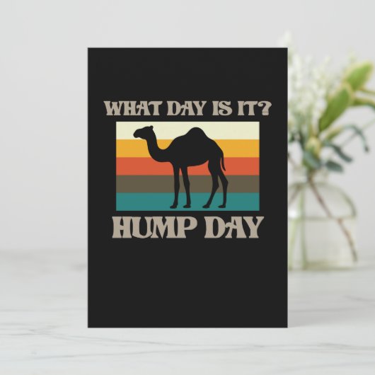 Hump Day Camel Animal Lover Camels Pet Owner Graph Einladung (Stehend Vorderseite)