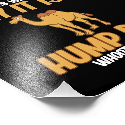 Hump Day Camel Animal Lover Camels Pet Owner Graph Fotodruck (Ecke)