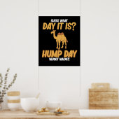 Hump Day Camel Animal Lover Camels Pet Owner Graph Poster (Küche)