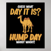 Hump Day Camel Animal Lover Camels Pet Owner Graph Poster (Vorne)