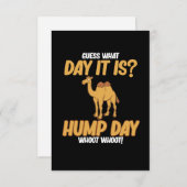 Hump Day Camel Animal Lover Camels Pet Owner Graph RSVP Karte (Vorne/Hinten)