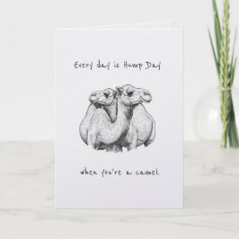 Hump Day Camel Couple Valentine's Anniversary Karte